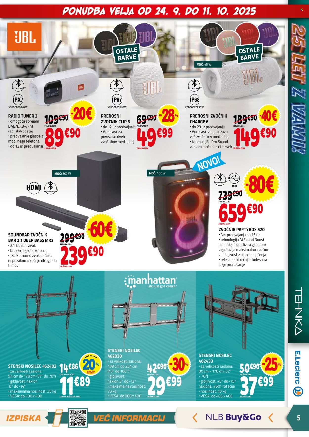E.Leclerc katalog - 24.9.2025 - 4.10.2025. Stran 5