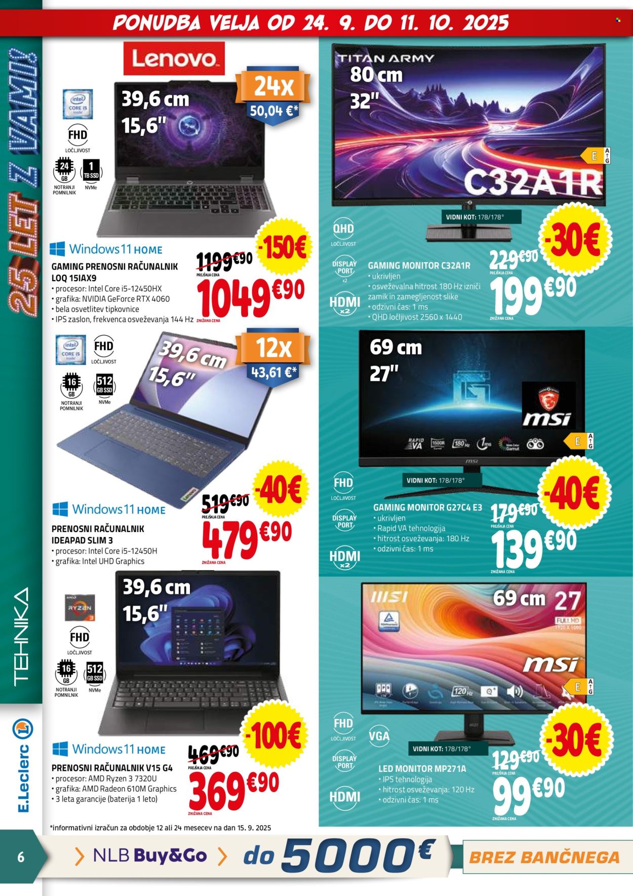 E.Leclerc katalog - 24.9.2025 - 4.10.2025. Stran 6