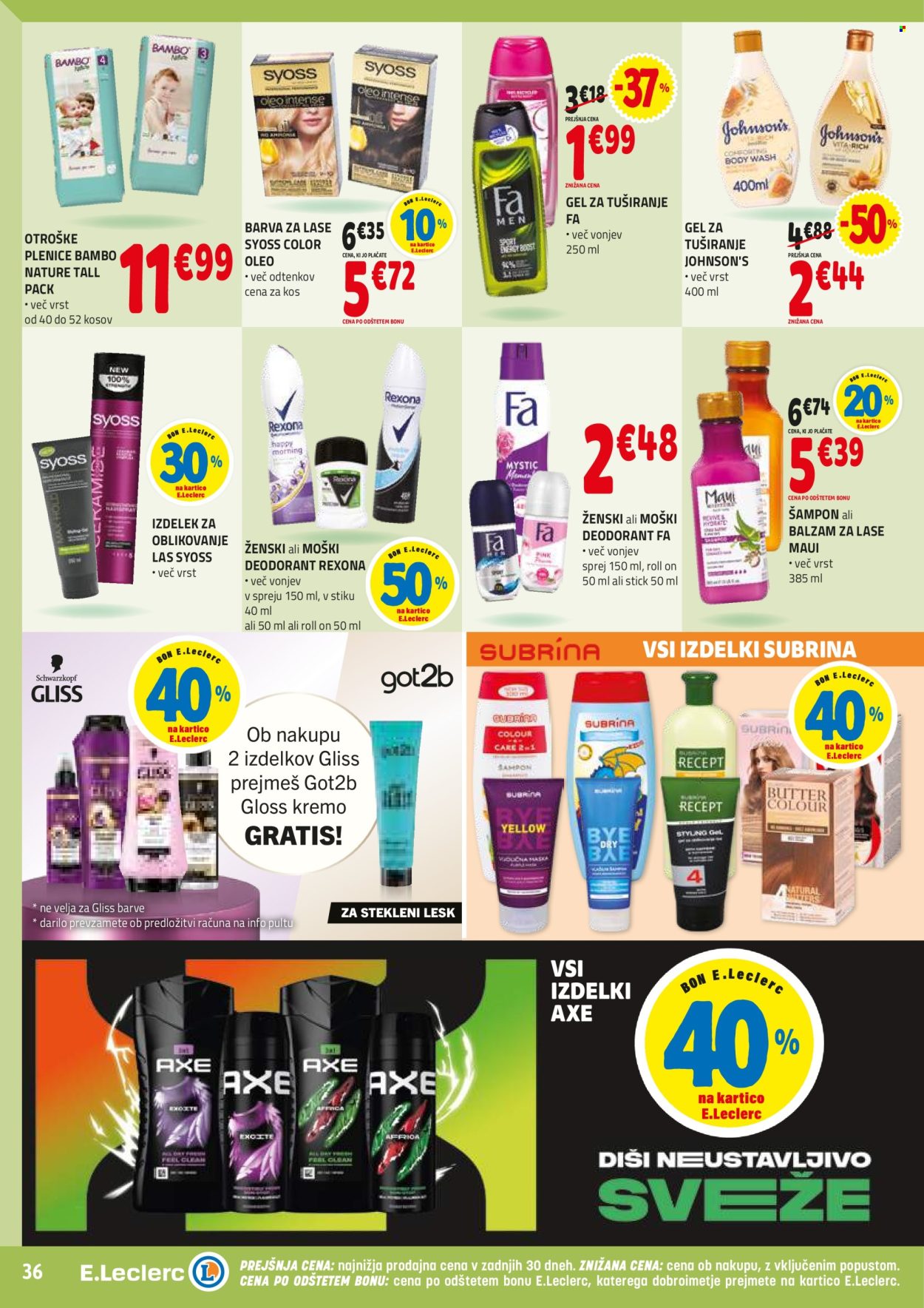 E.Leclerc katalog - 24.9.2025 - 4.10.2025. Stran 36