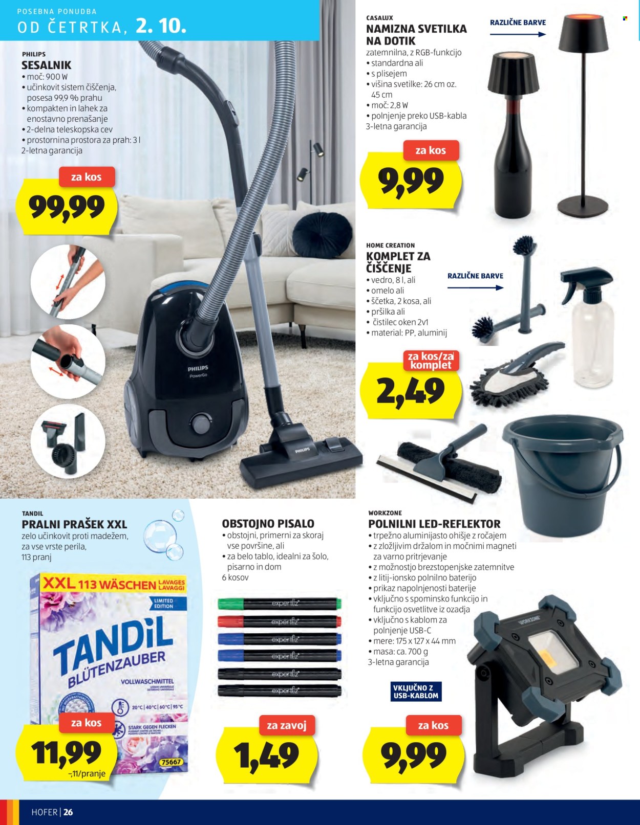 Hofer katalog - 25.9.2025 - 4.10.2025. Stran 26