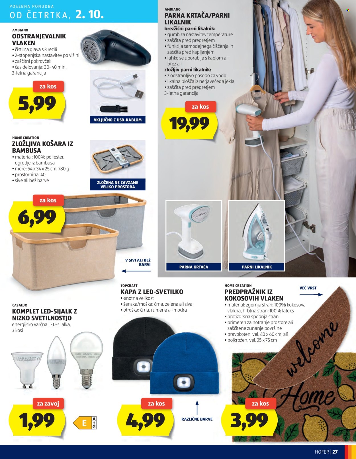 Hofer katalog - 25.9.2025 - 4.10.2025. Stran 27