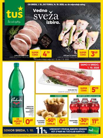 Tuš katalog - 1.10.2025 - 14.10.2025.