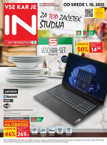 INTERSPAR katalog - 1.10.2025 - 14.10.2025.