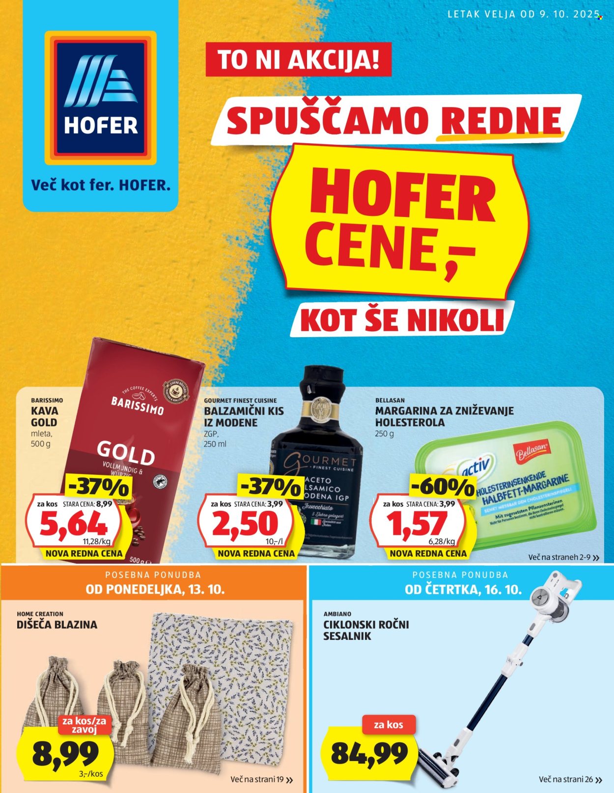 Hofer katalog - 9.10.2025 - 16.10.2025. Stran 1