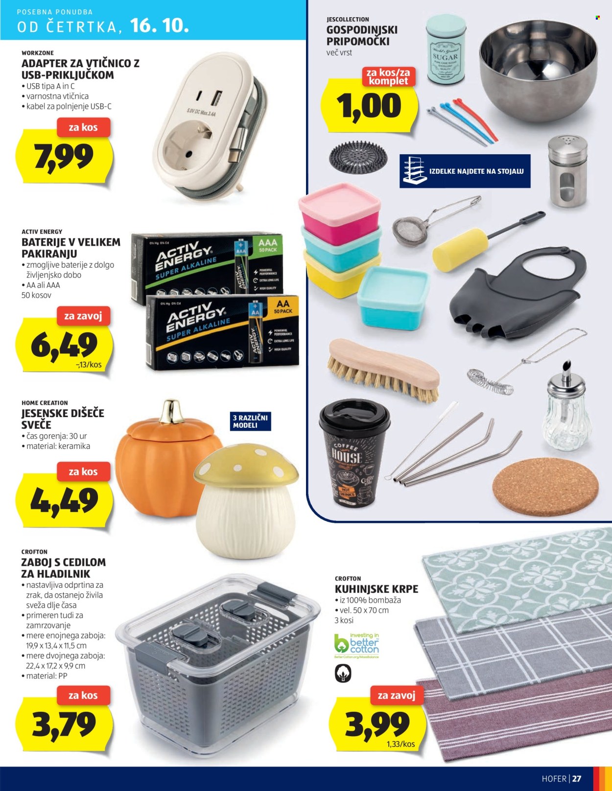 Hofer katalog - 9.10.2025 - 16.10.2025. Stran 27