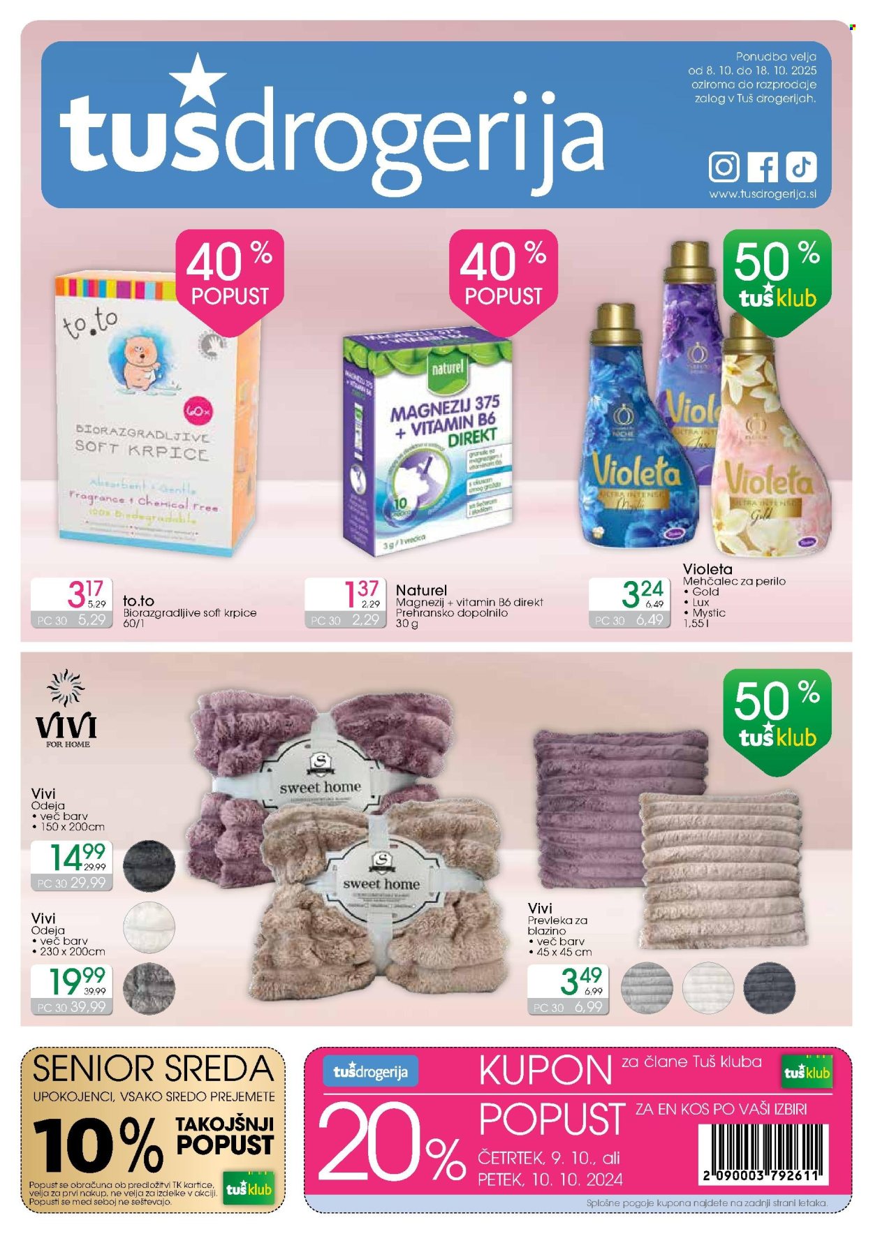 Tuš Drogeria katalog - 8.10.2025 - 18.10.2025. Stran 1