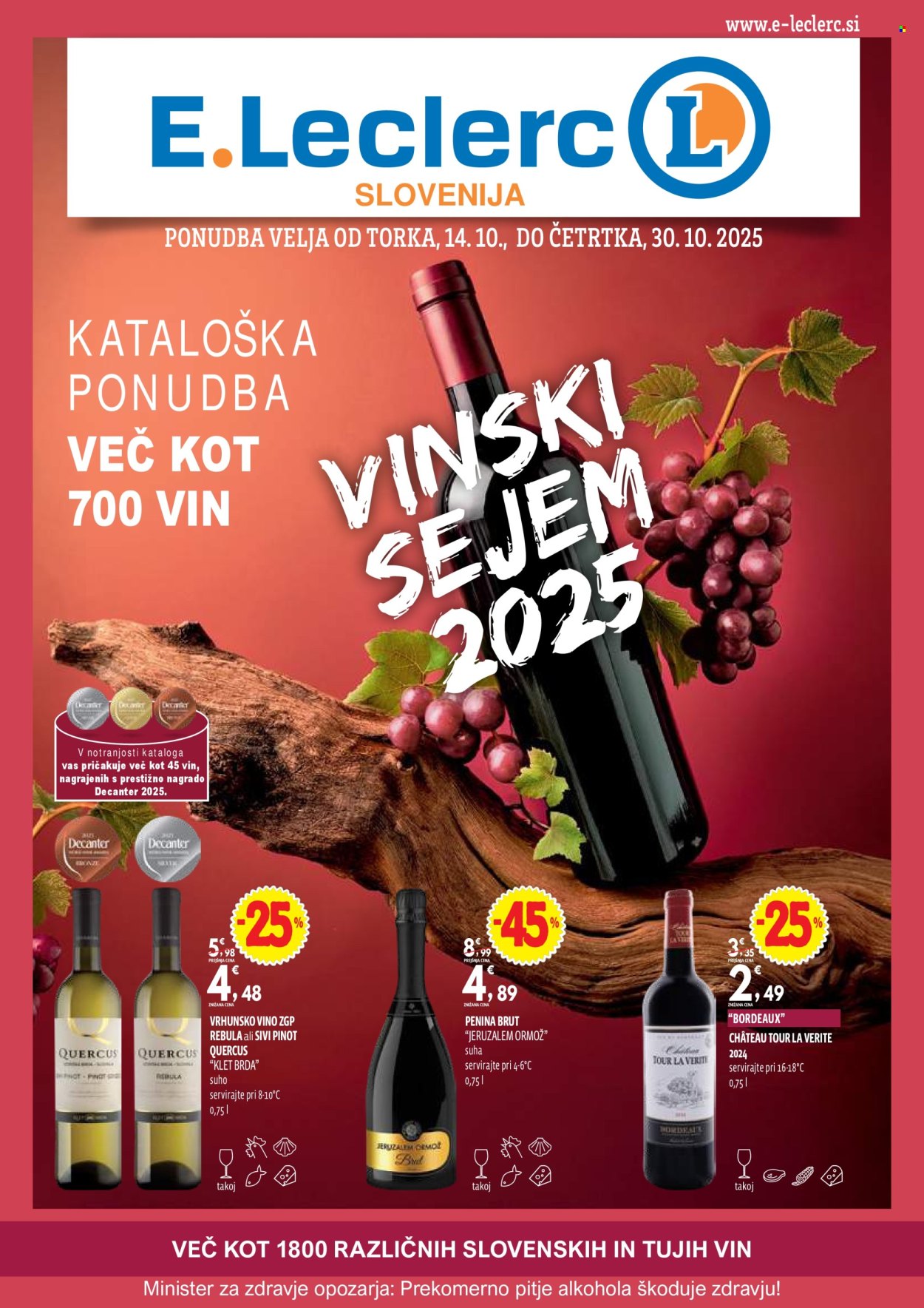 E.Leclerc katalog - 14.10.2025 - 30.10.2025. Stran 1