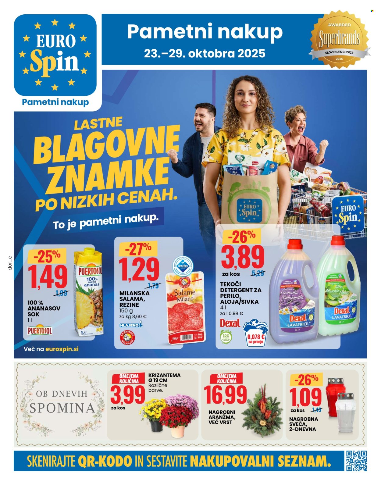 EuroSpin katalog - 23.10.2025 - 29.10.2025. Stran 1