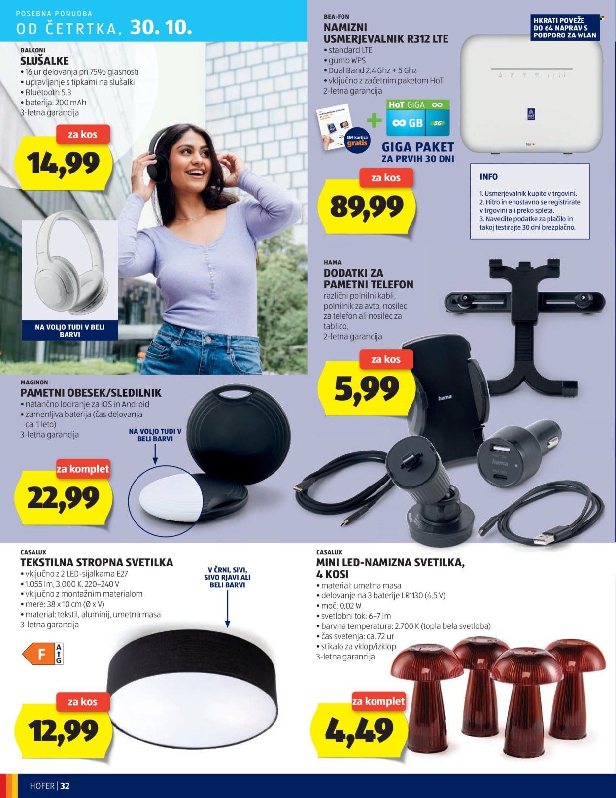 Hofer katalog - 23.10.2025 - 31.10.2025. Stran 32