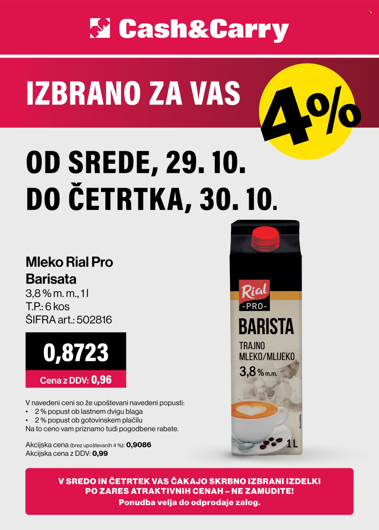 Mercator Cash & Carry katalog - 29.10.2025 - 30.10.2025. Stran 1