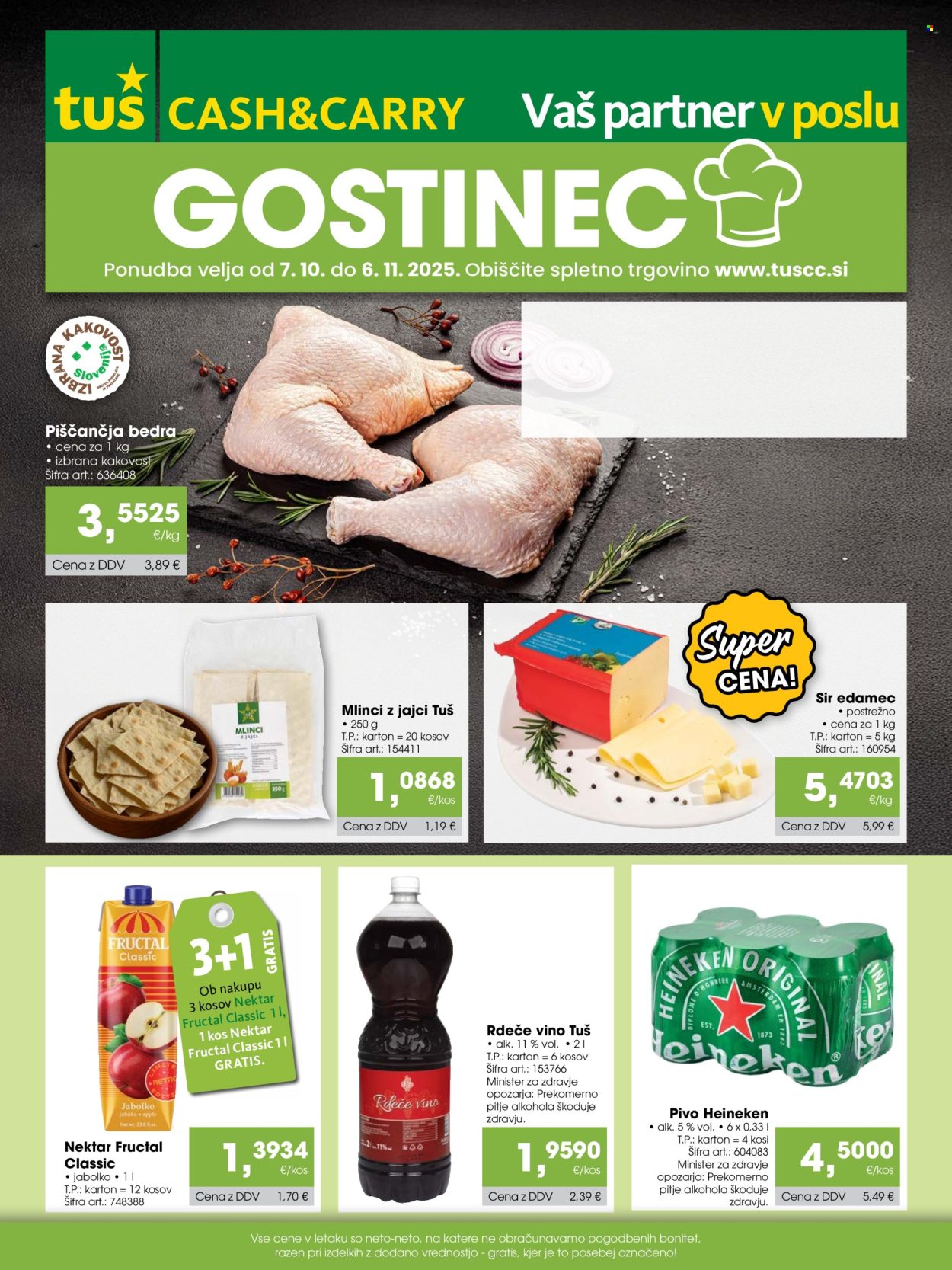 Tuš Cash & Carry katalog - 7.10.2025 - 6.11.2025. Stran 1