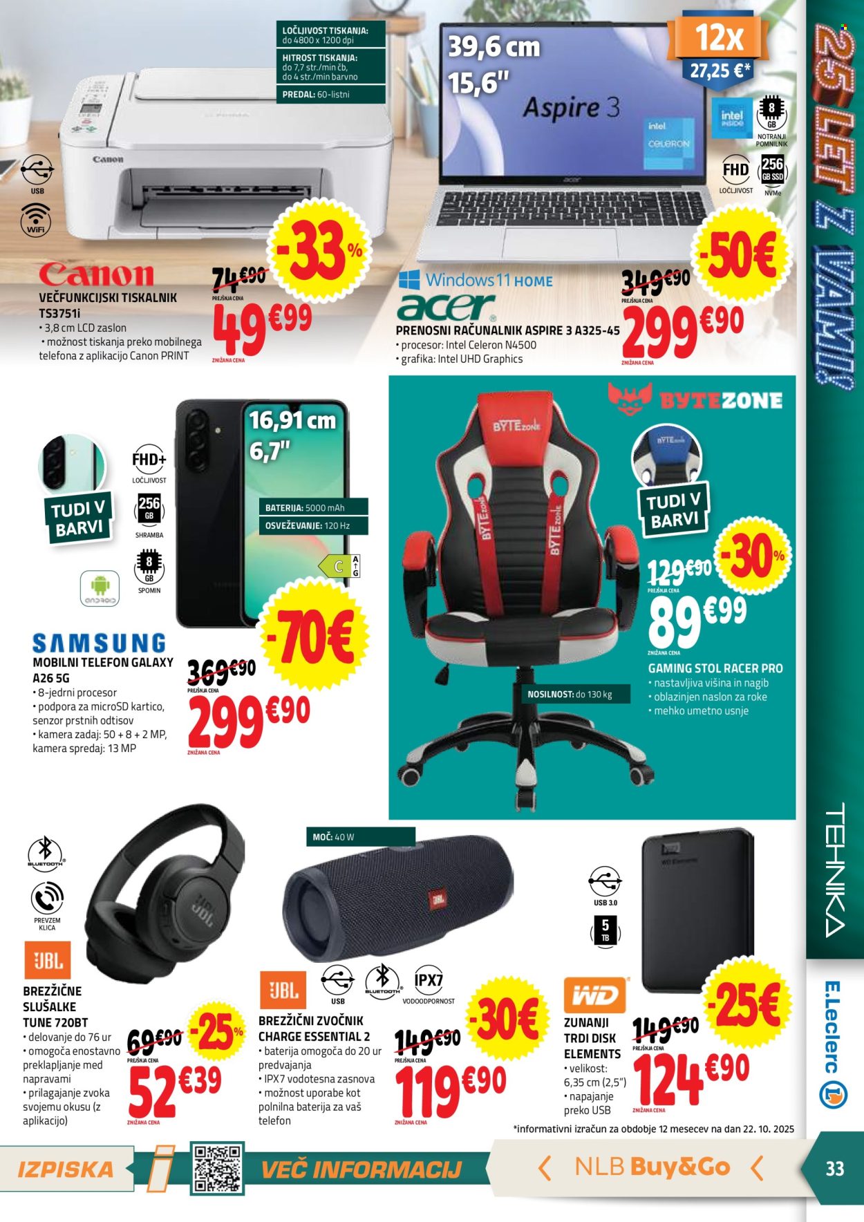 E.Leclerc katalog - 5.11.2025 - 15.11.2025. Stran 33