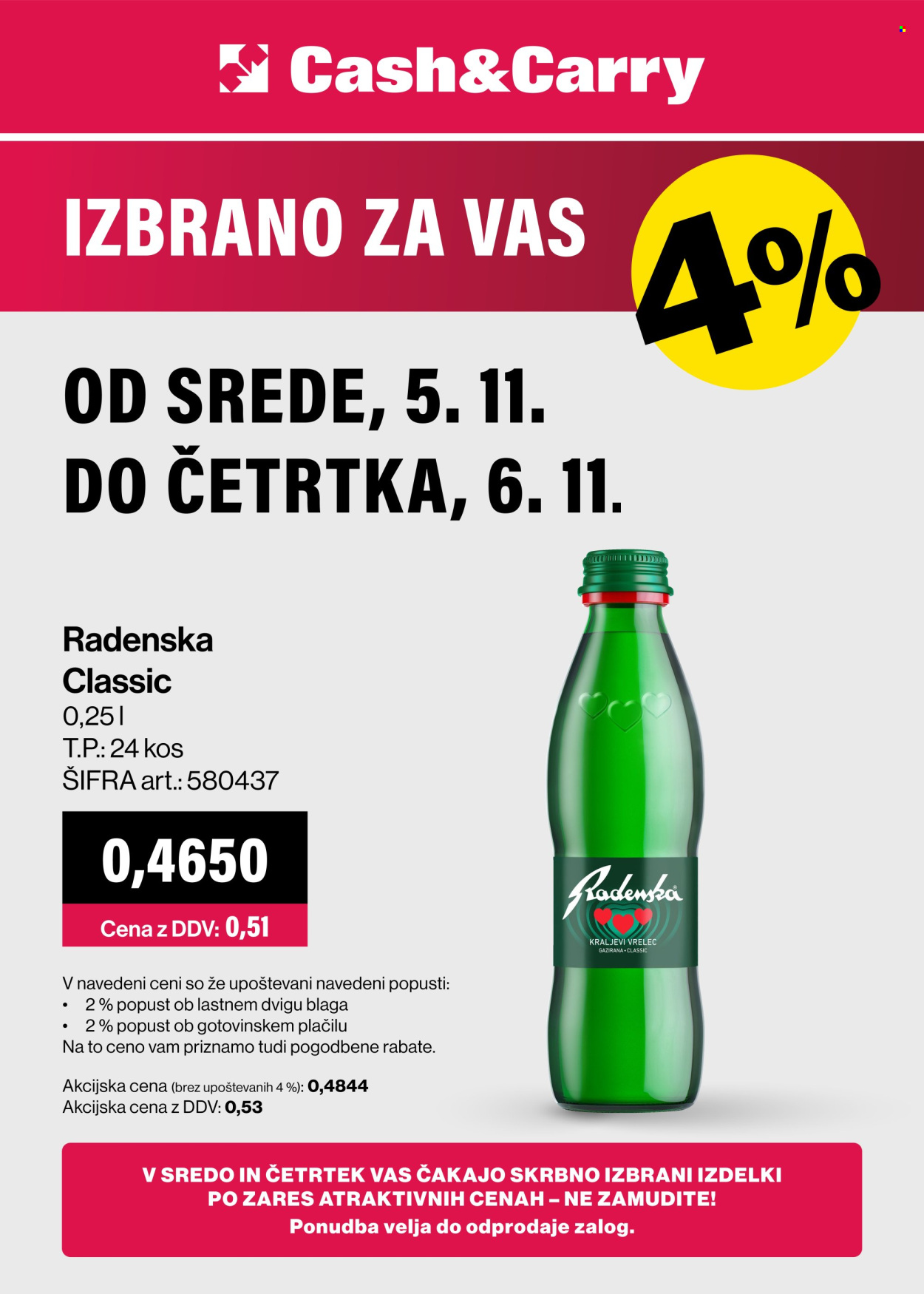 Mercator Cash & Carry katalog - 5.11.2025 - 6.11.2025. Stran 1
