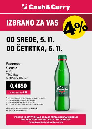 Mercator Cash & Carry katalog - 5.11.2025 - 6.11.2025.