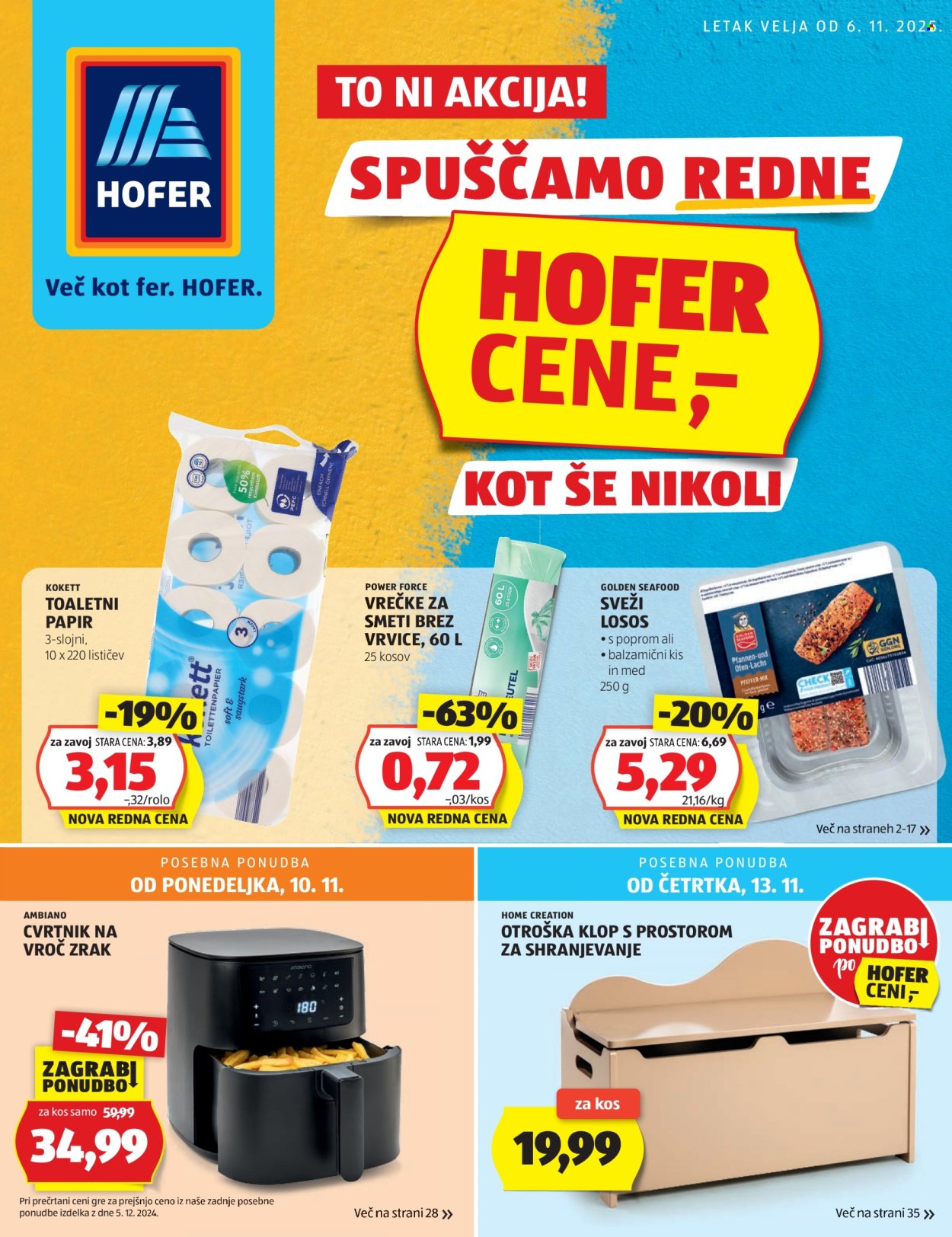Hofer katalog - 6.11.2025 - 15.11.2025. Stran 1