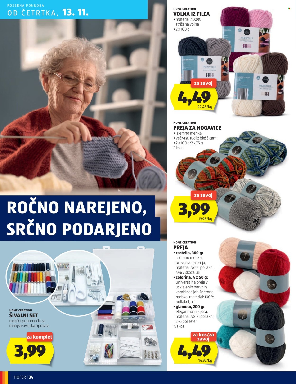 Hofer katalog - 6.11.2025 - 15.11.2025. Stran 34