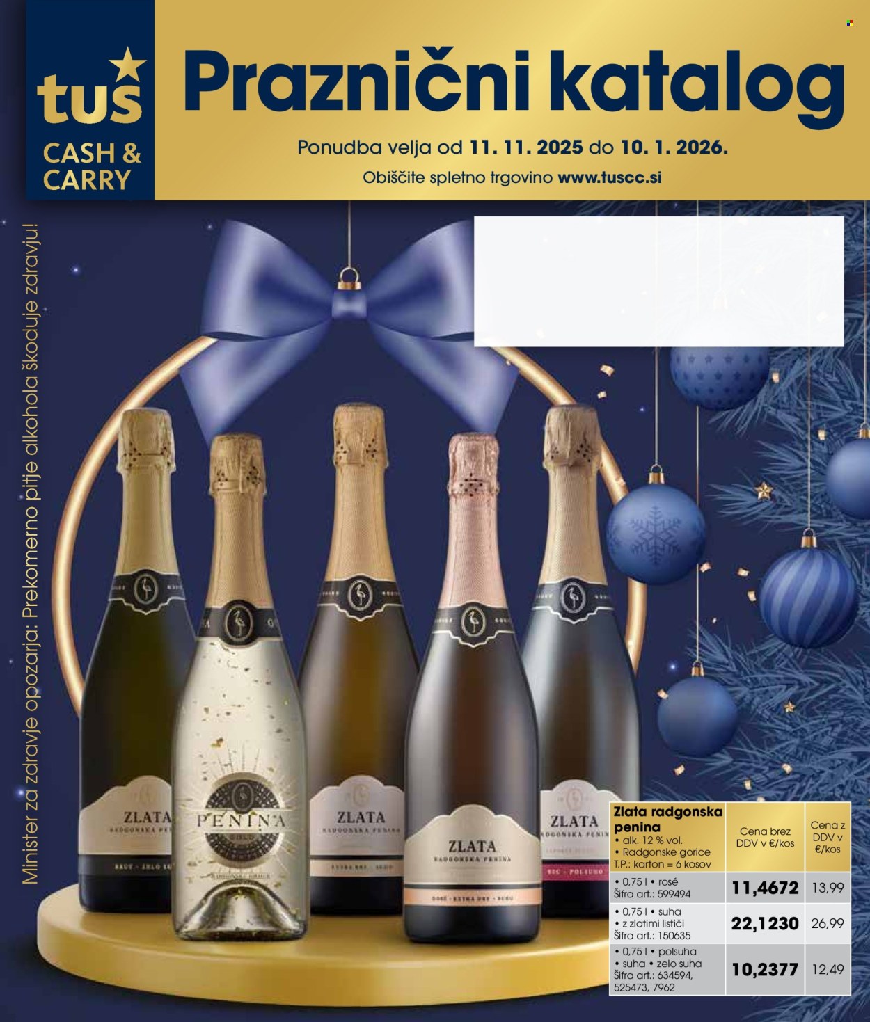 Tuš Cash & Carry katalog - 11.11.2025 - 10.1.2026. Stran 1