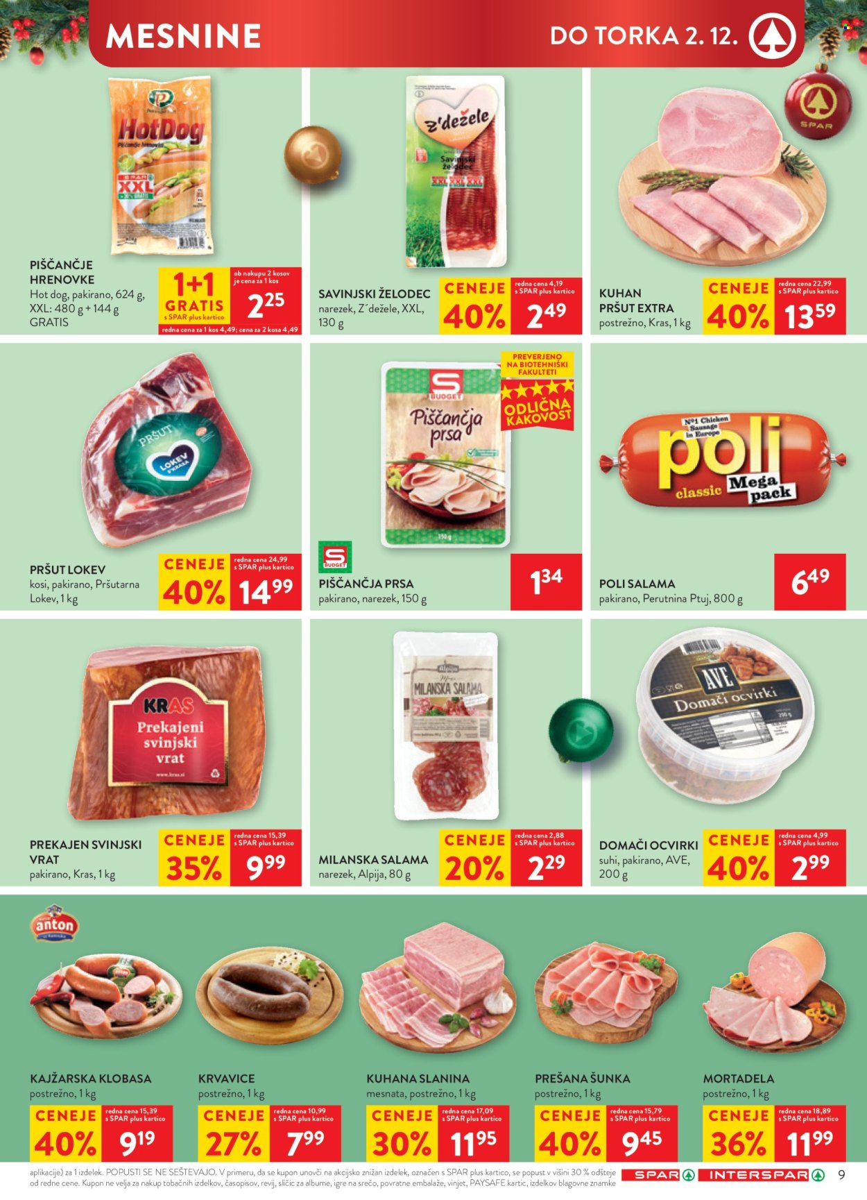 SPAR katalog - 26.11.2025 - 2.12.2025. Stran 9