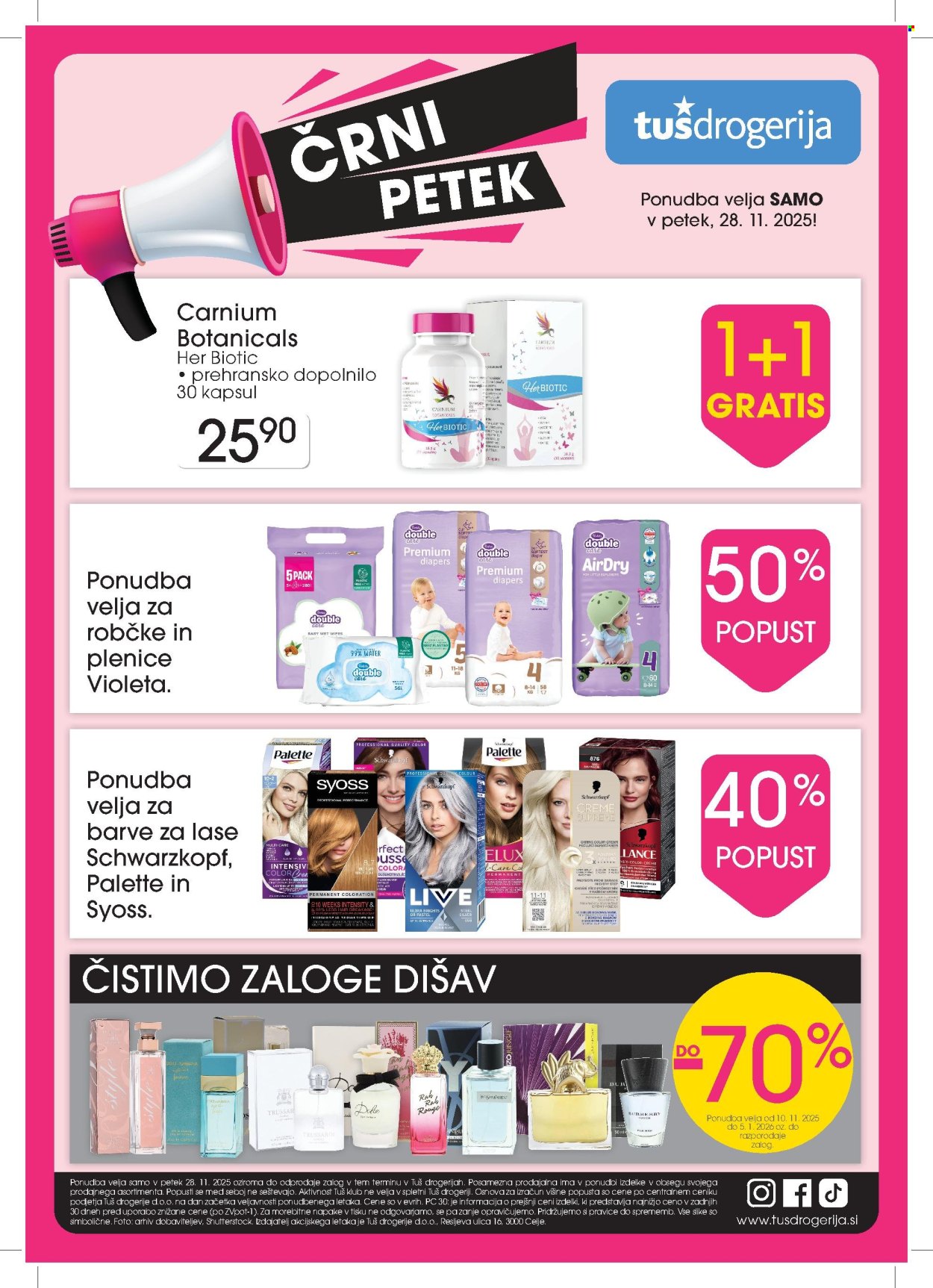 Tuš Drogeria katalog - 28.11.2025 - 28.11.2025. Stran 1