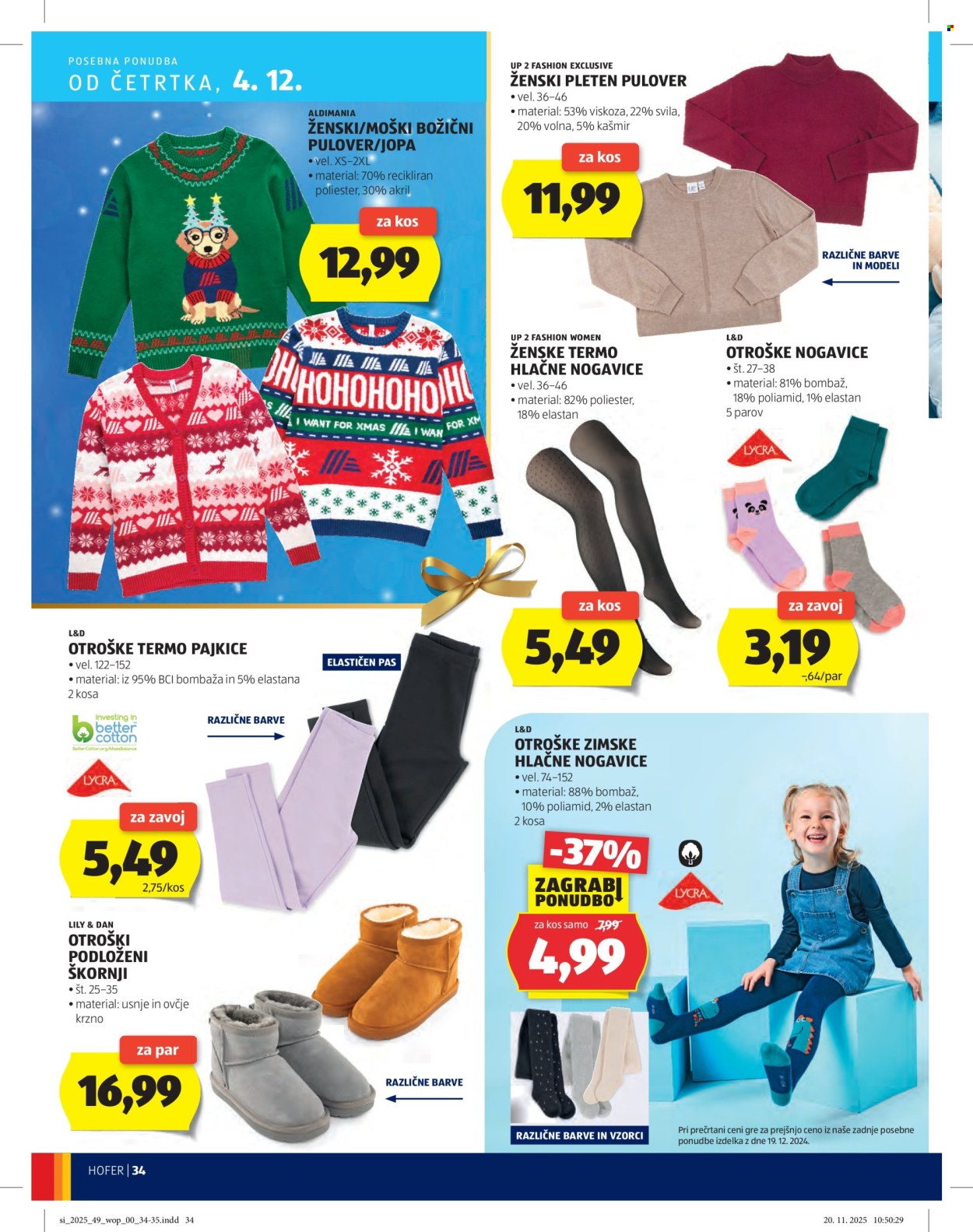Hofer katalog - 27.11.2025 - 4.12.2025. Stran 34