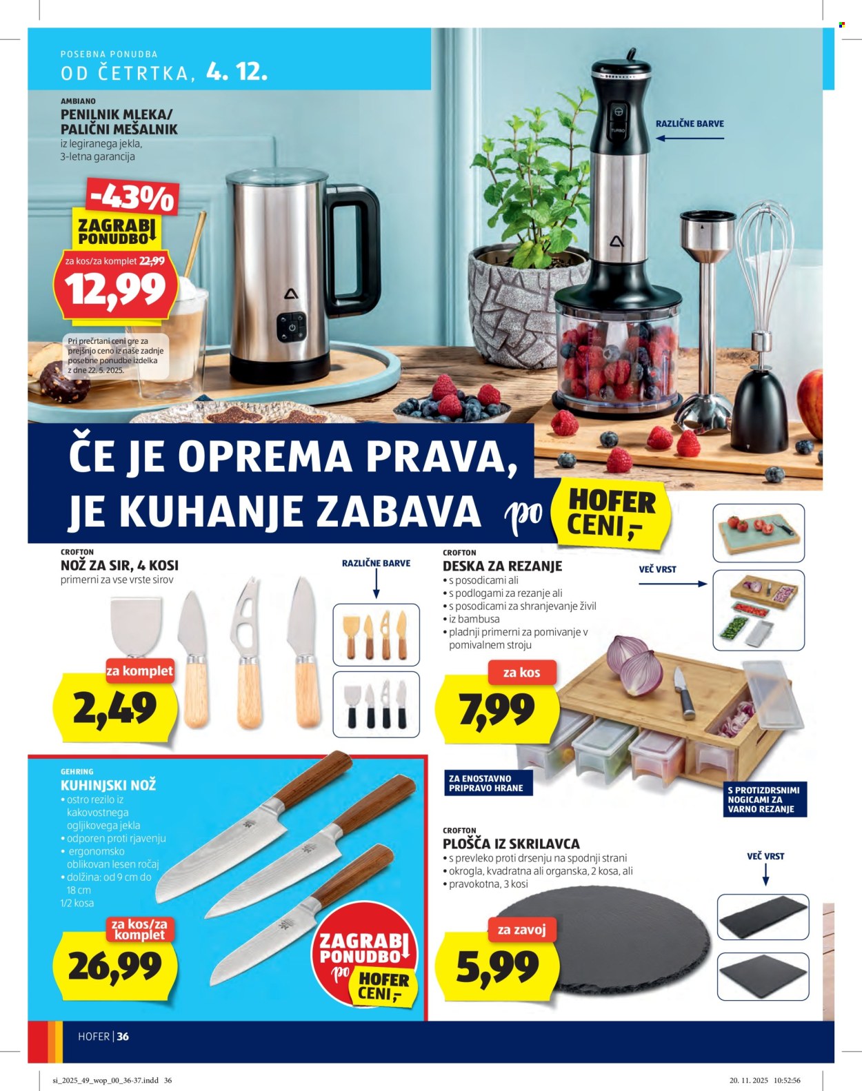Hofer katalog - 27.11.2025 - 4.12.2025. Stran 36