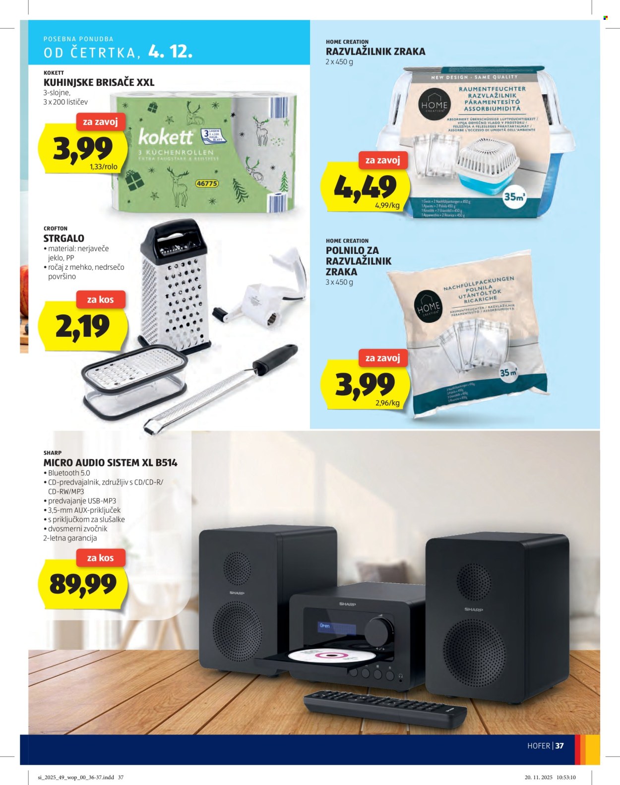 Hofer katalog - 27.11.2025 - 4.12.2025. Stran 37