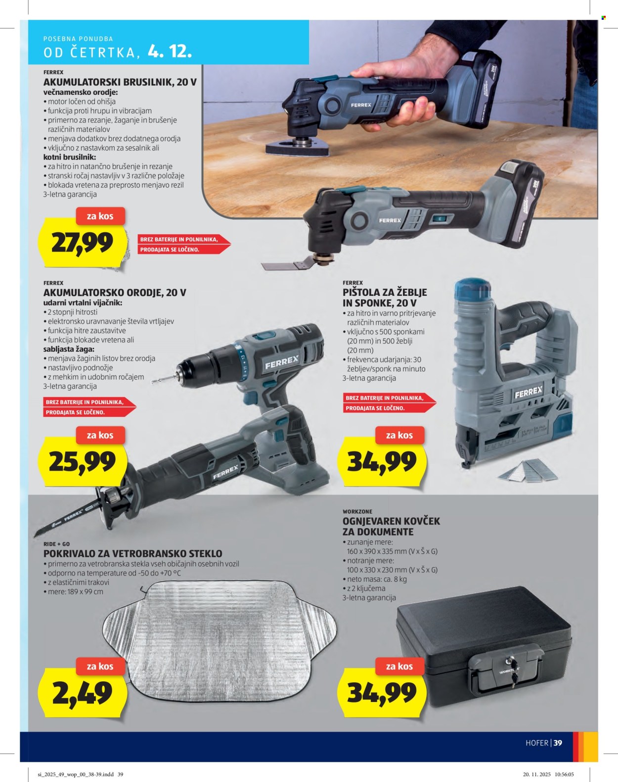 Hofer katalog - 27.11.2025 - 4.12.2025. Stran 39