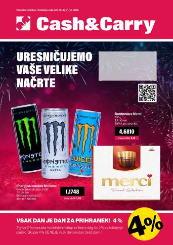 Mercator Cash & Carry katalog - 1.12.2025 - 31.12.2025.