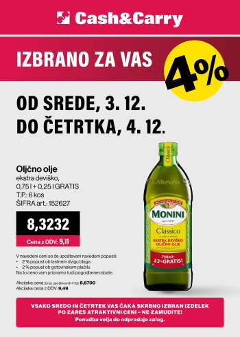 Mercator Cash & Carry katalog - 3.12.2025 - 4.12.2025.