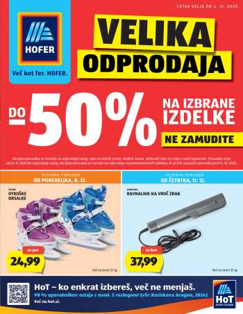 Hofer katalog - 4.12.2025 - 11.12.2025.