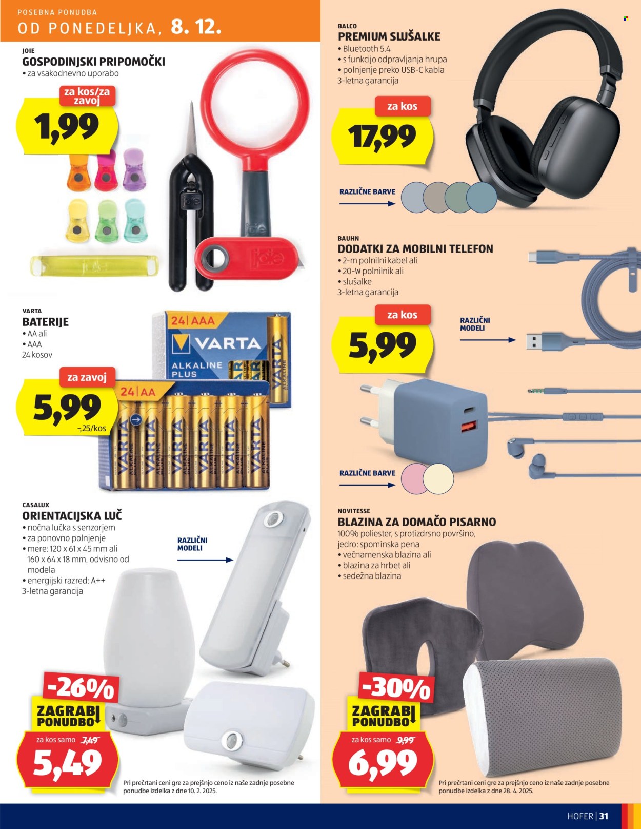 Hofer katalog - 4.12.2025 - 11.12.2025. Stran 31