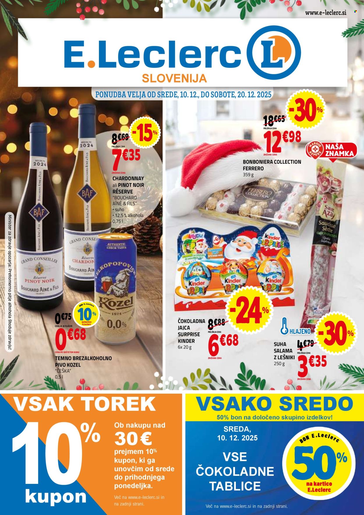 E.Leclerc katalog - 10.12.2025 - 20.12.2025. Stran 1