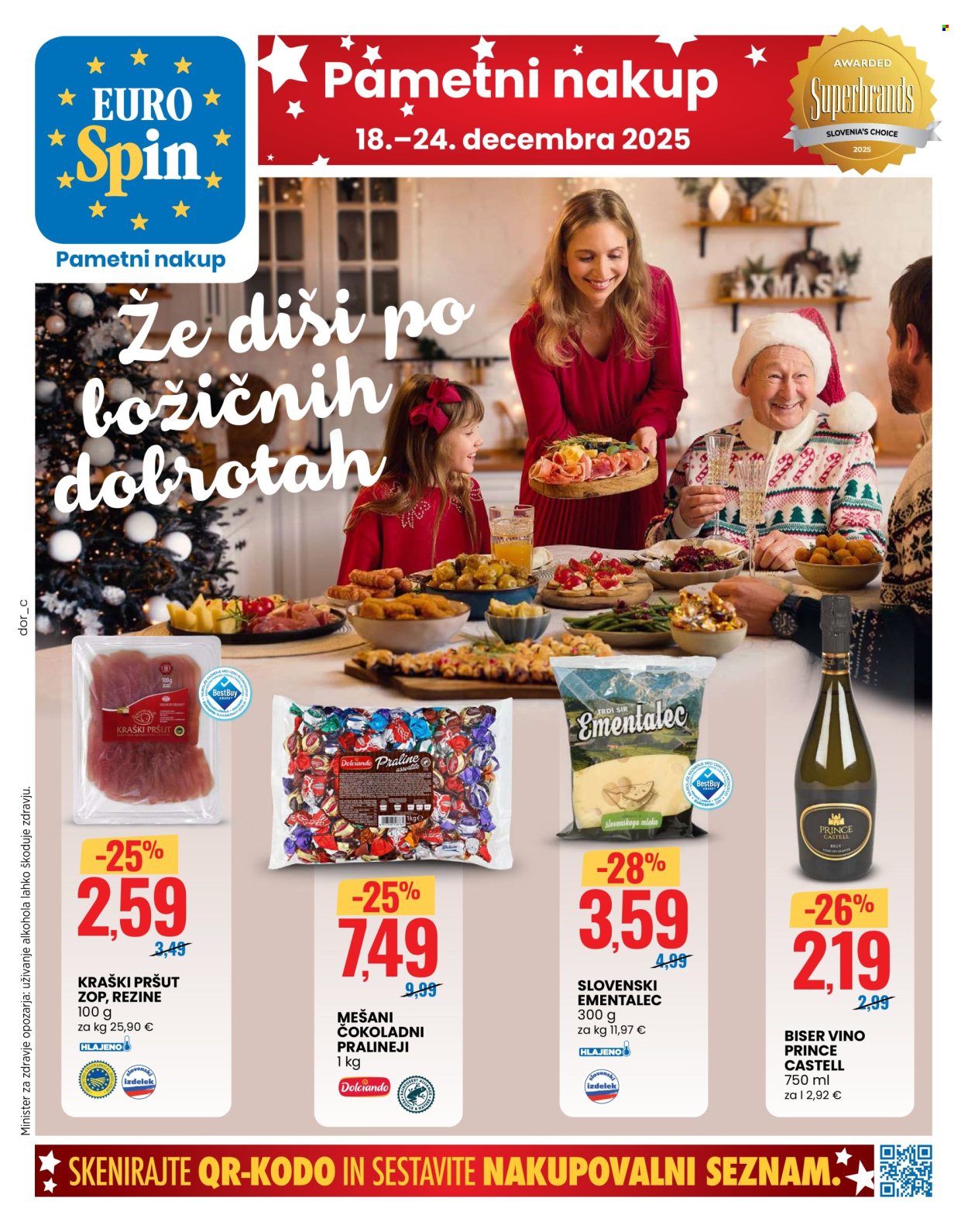 EuroSpin katalog - 18.12.2025 - 24.12.2025. Stran 1