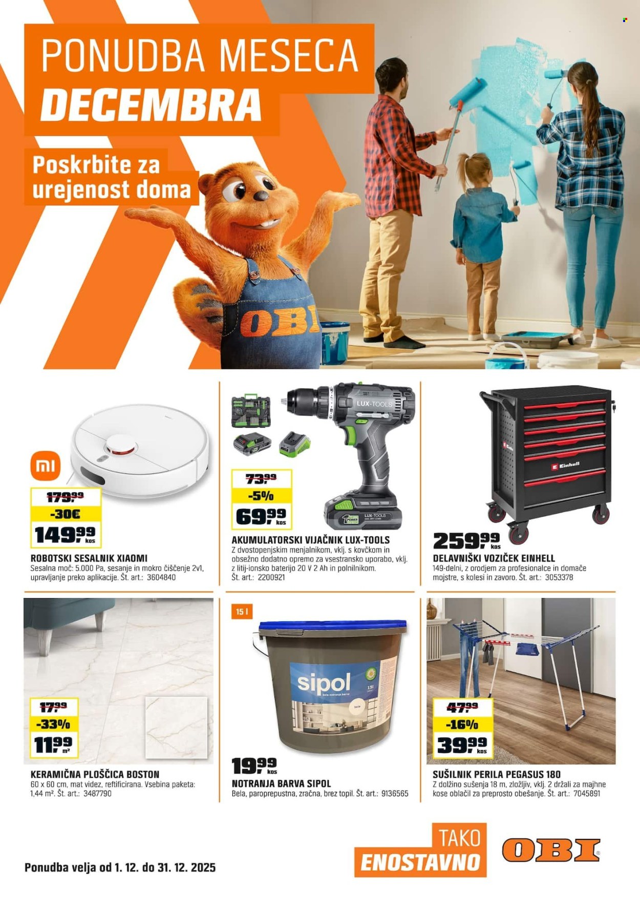OBI katalog - 16.12.2025 - 31.12.2025. Stran 1