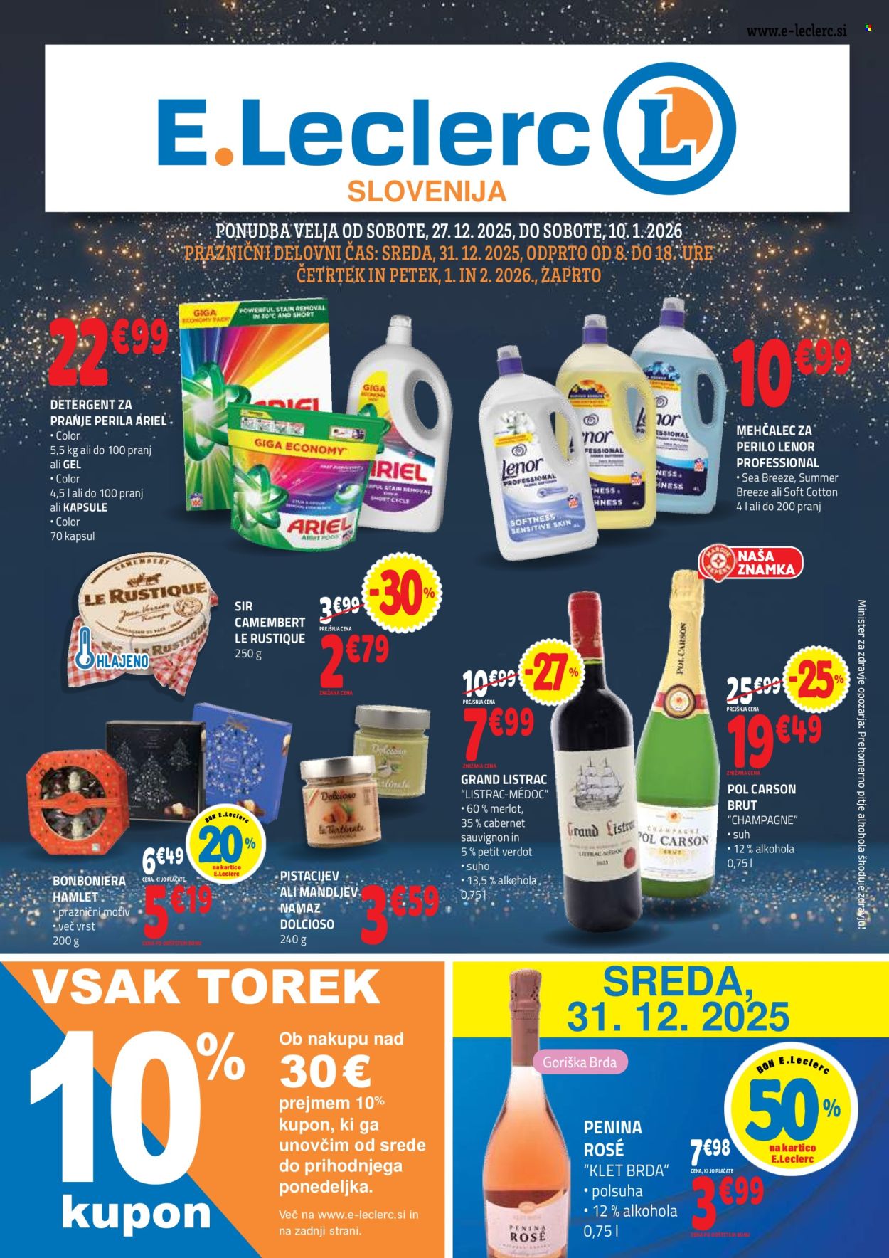 E.Leclerc katalog - 27.12.2025 - 10.1.2026. Stran 1