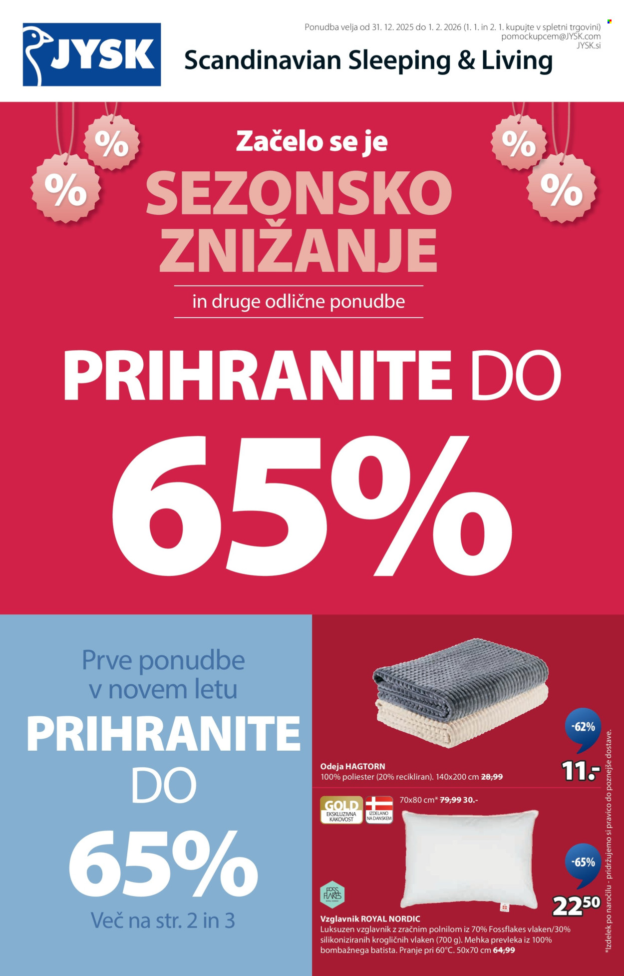 JYSK katalog - 31.12.2025 - 1.2.2026. Stran 1