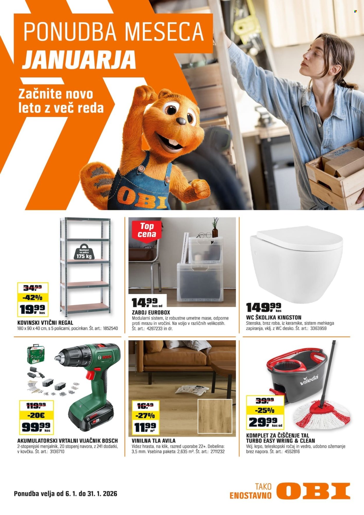 OBI katalog - 6.1.2026 - 31.1.2026. Stran 1