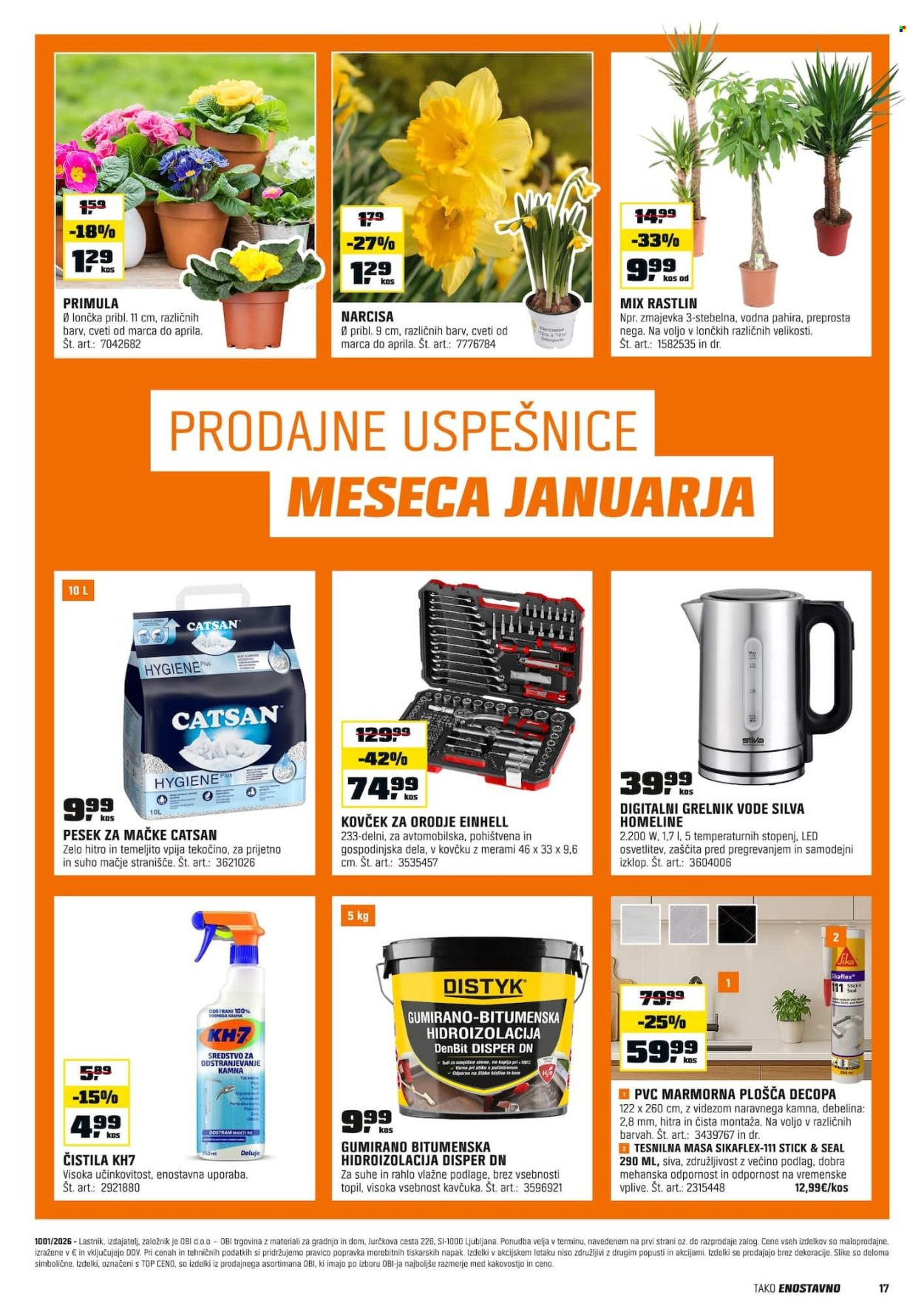 OBI katalog - 6.1.2026 - 31.1.2026. Stran 17
