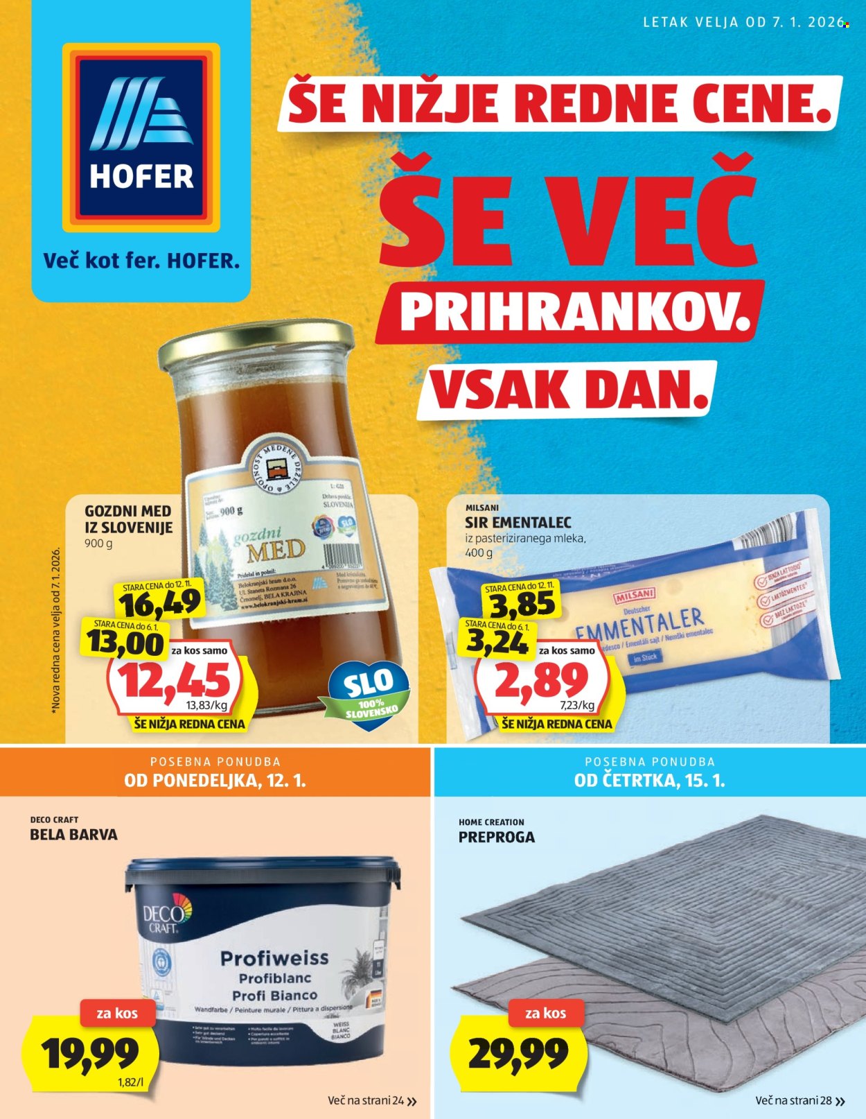 Hofer katalog - 7.1.2026 - 15.1.2026. Stran 1