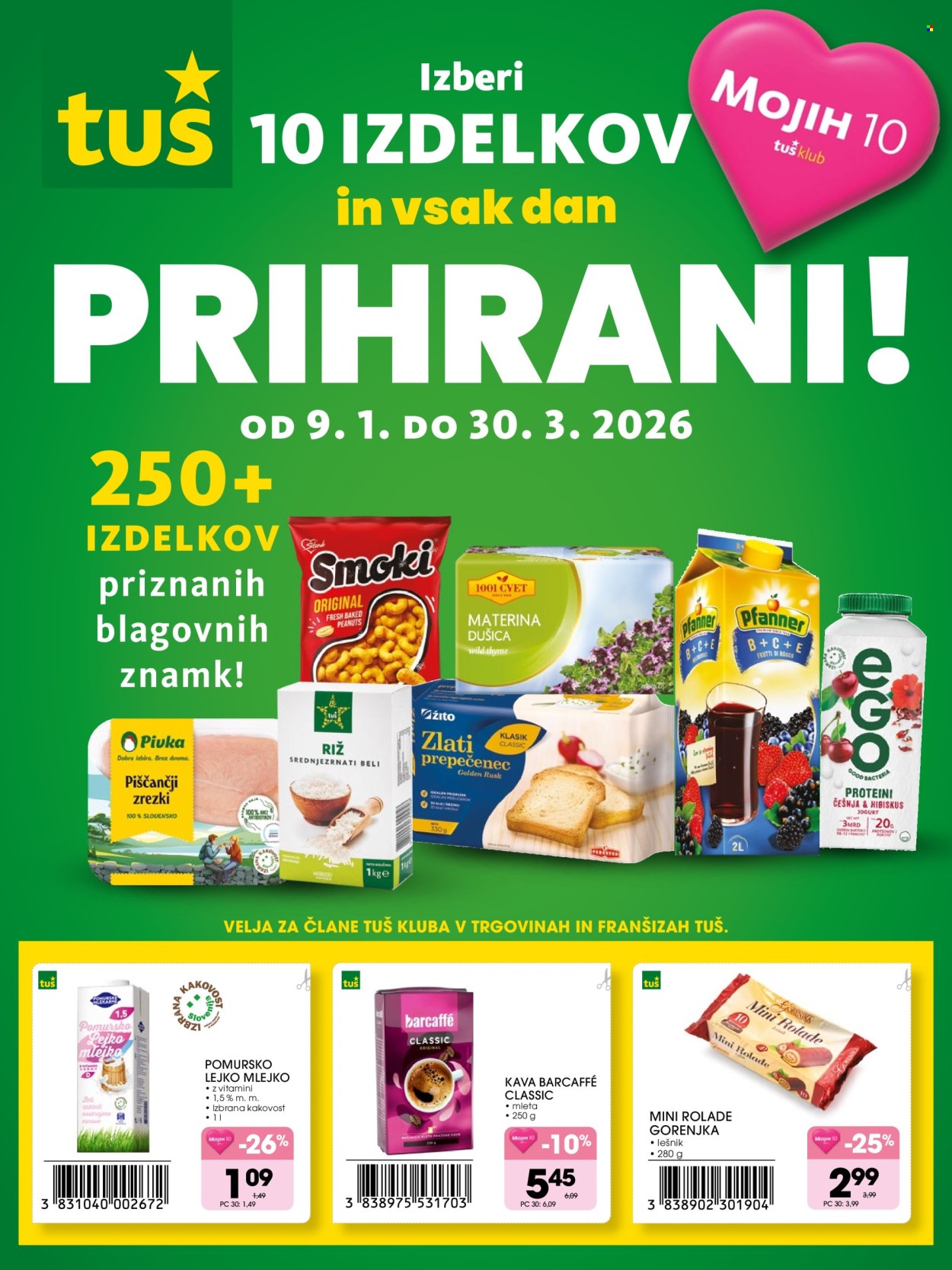 Tuš katalog - 9.1.2026 - 30.3.2026. Stran 1