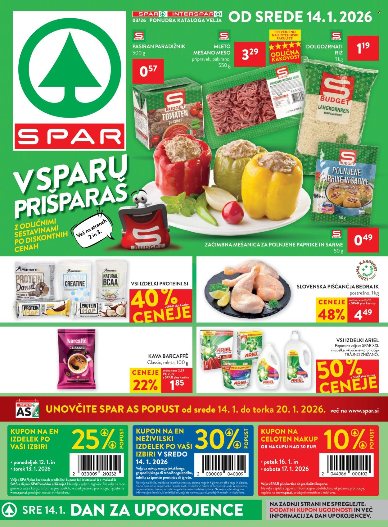 SPAR katalog - 14.1.2026 - 27.1.2026. Stran 1