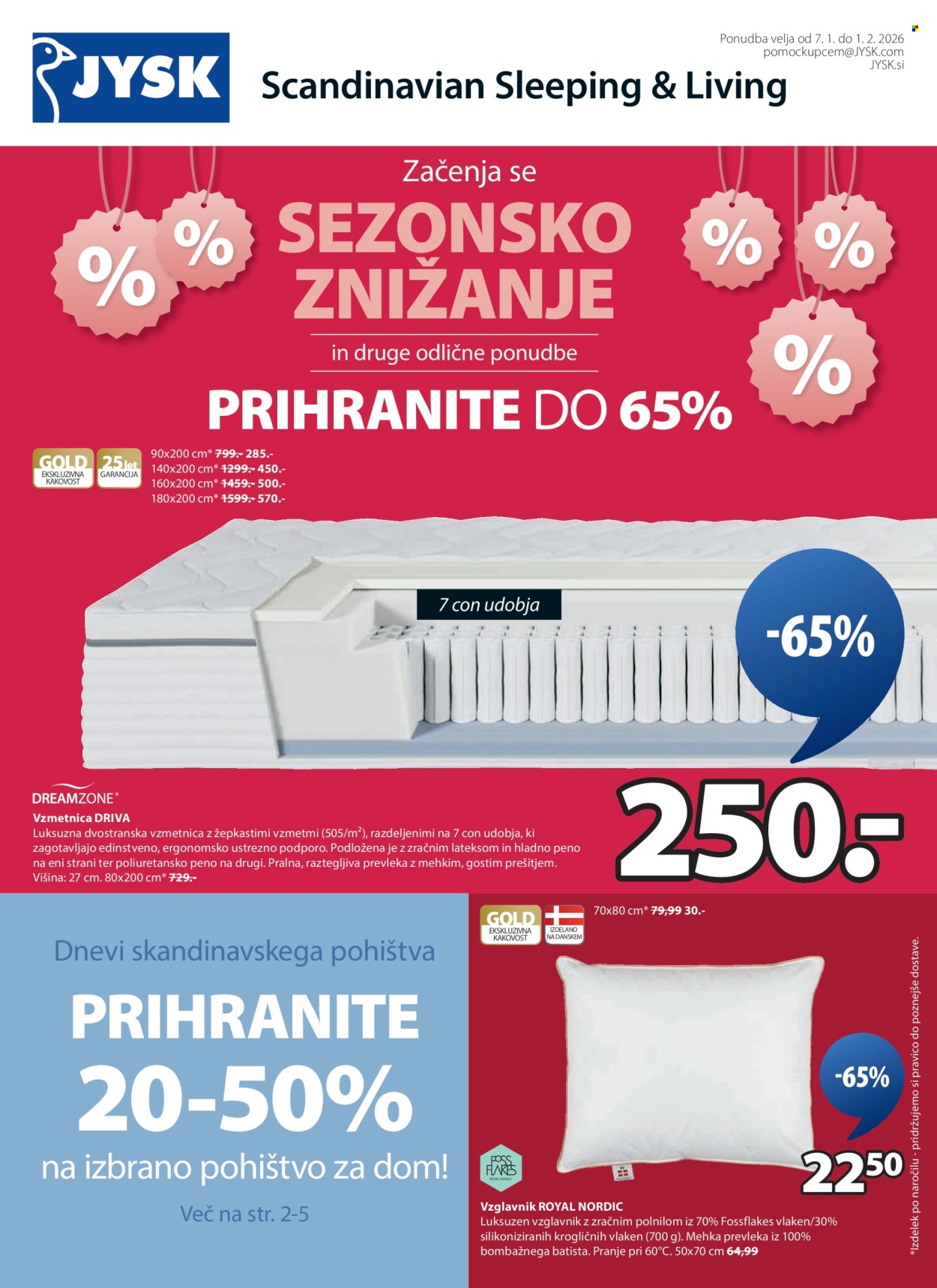 JYSK katalog - 7.1.2026 - 1.2.2026. Stran 1