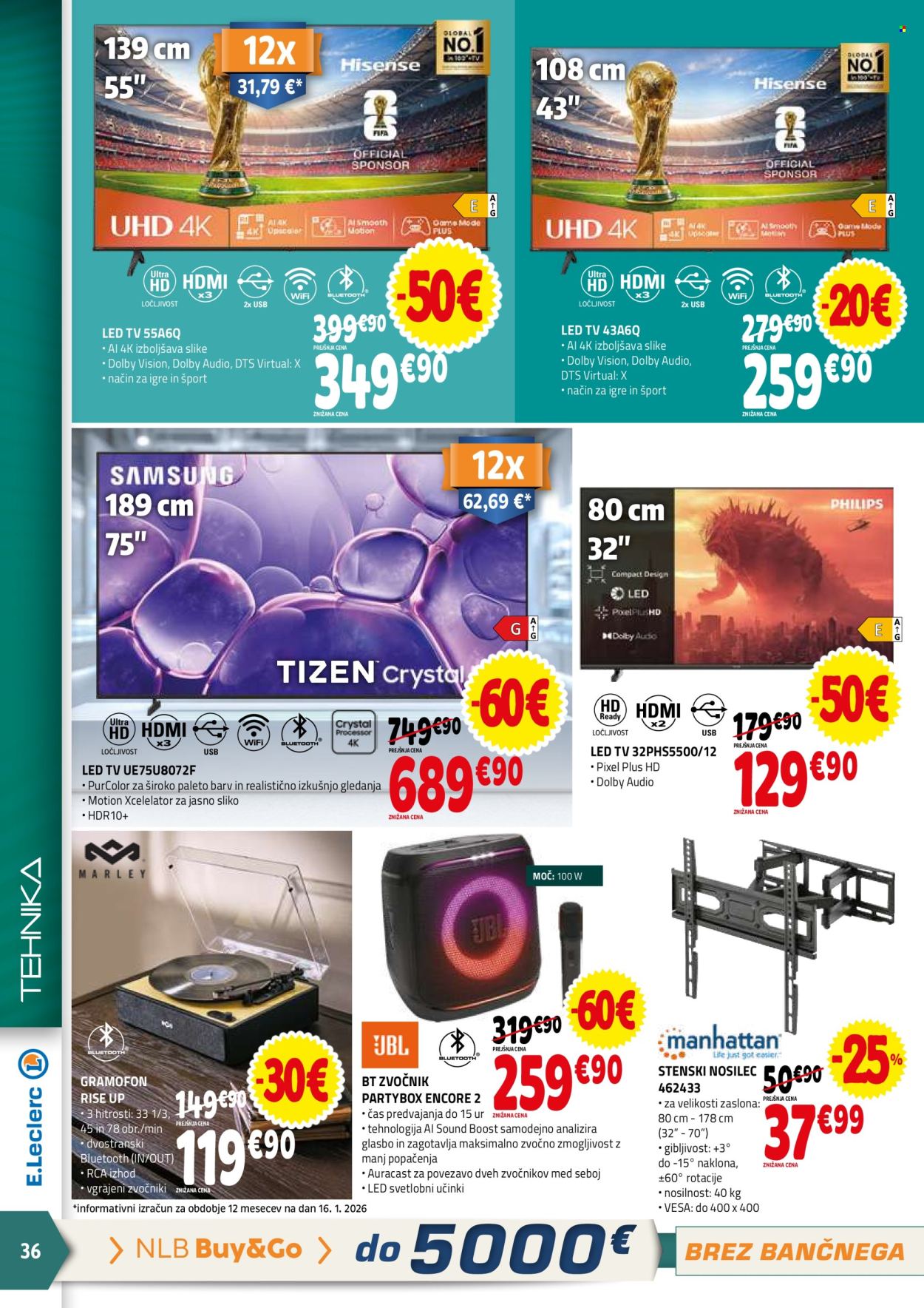 E.Leclerc katalog - 28.1.2026 - 7.2.2026. Stran 36