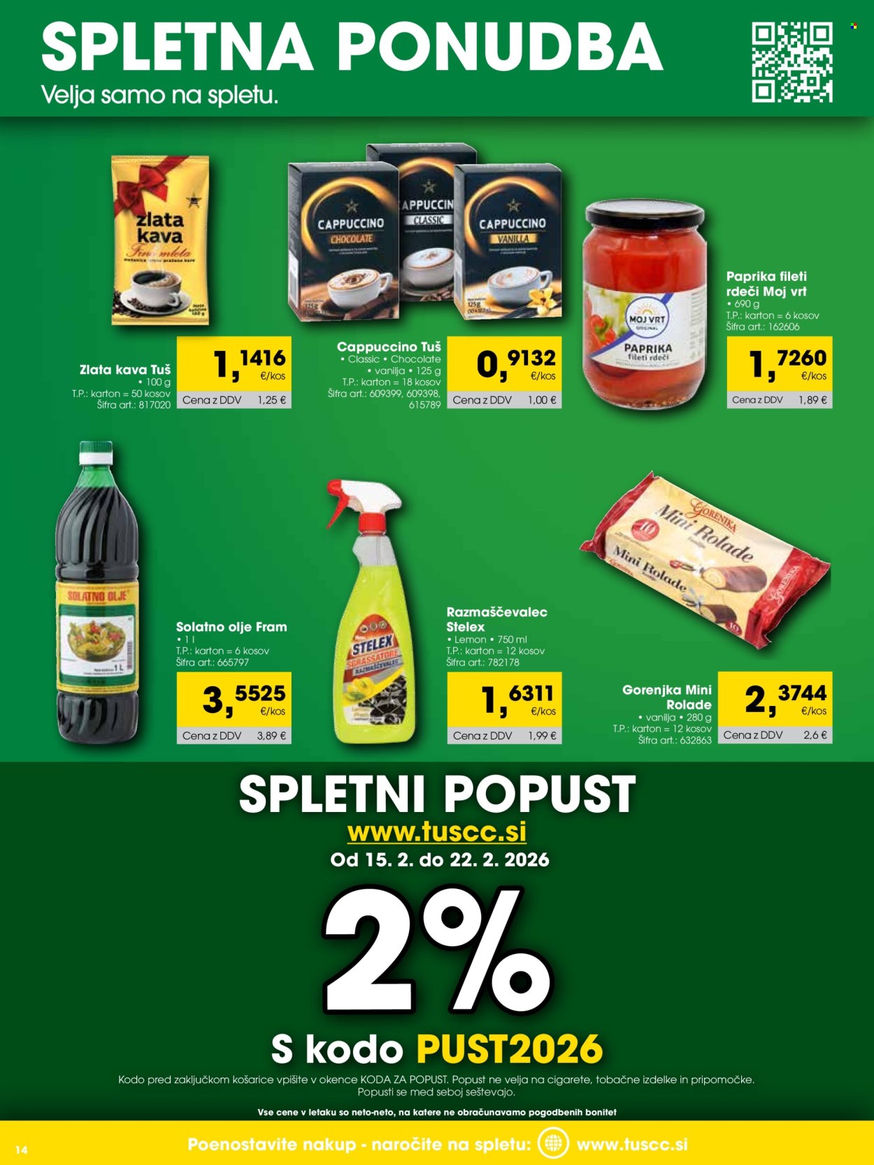 Tuš Cash & Carry katalog - 1.2.2026 - 28.2.2026. Stran 14