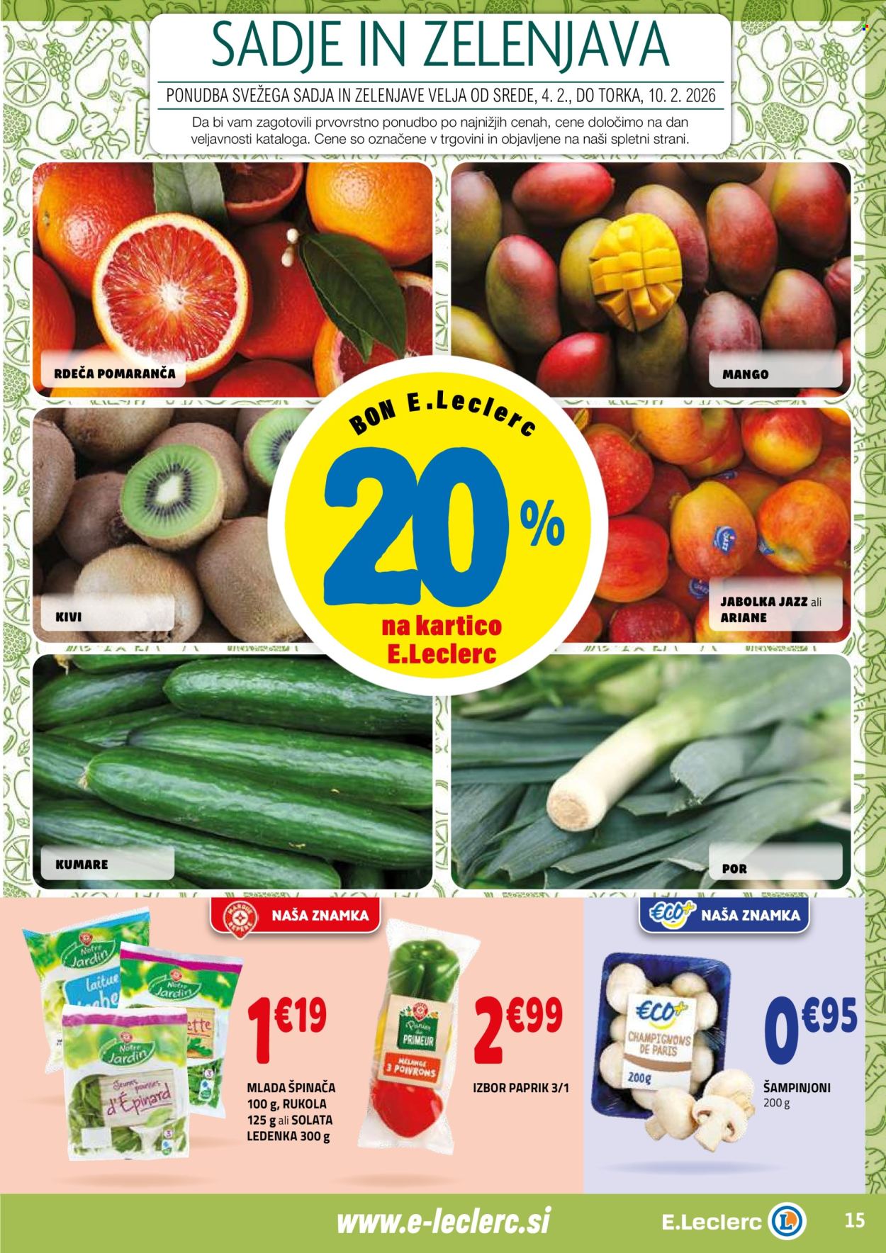 E.Leclerc katalog - 4.2.2026 - 14.2.2026. Stran 15