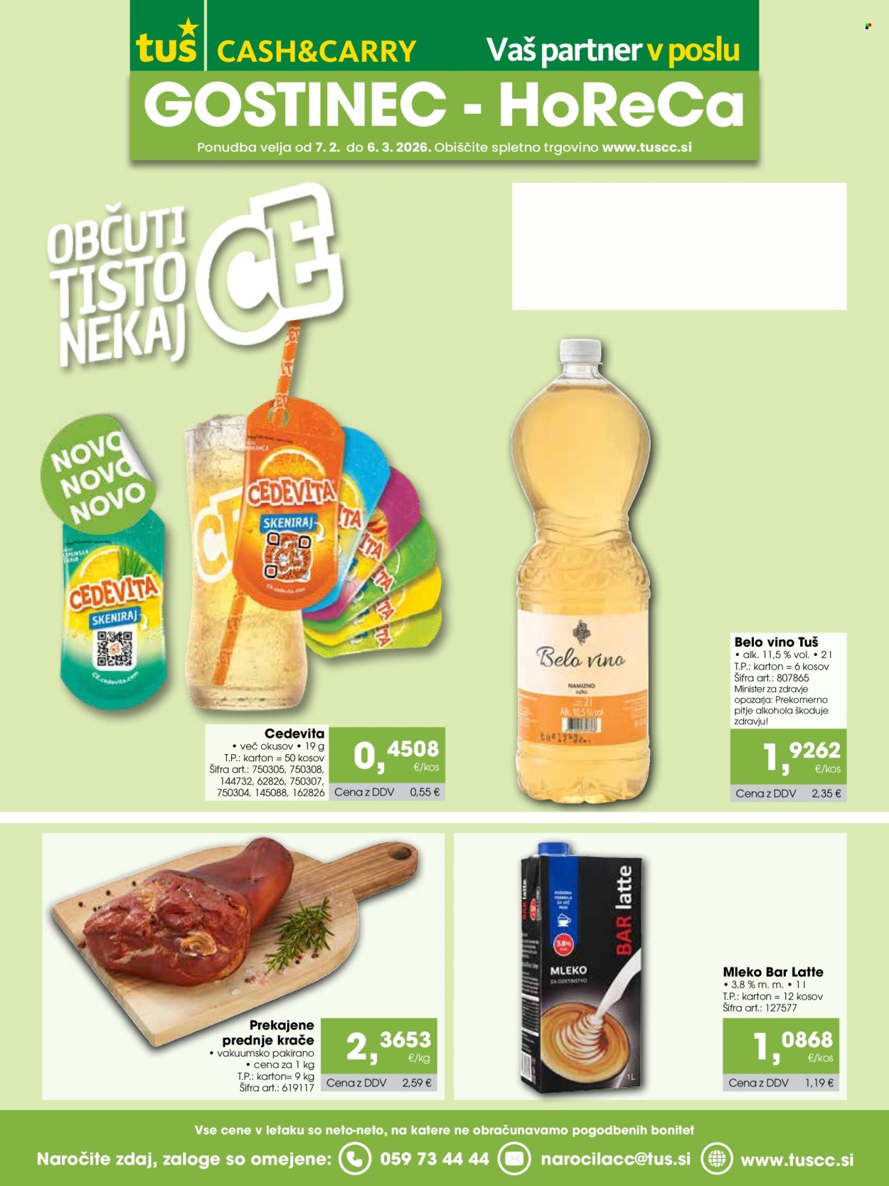 Tuš Cash & Carry katalog - 7.2.2026 - 6.3.2026. Stran 1