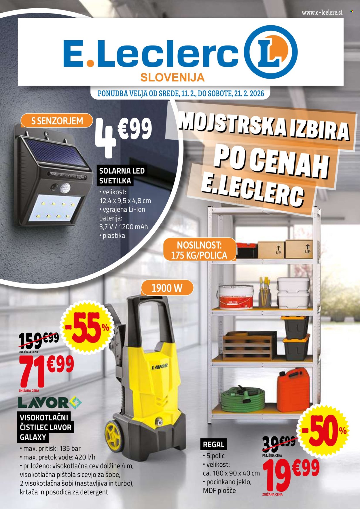 E.Leclerc katalog - 11.2.2026 - 21.2.2026. Stran 1