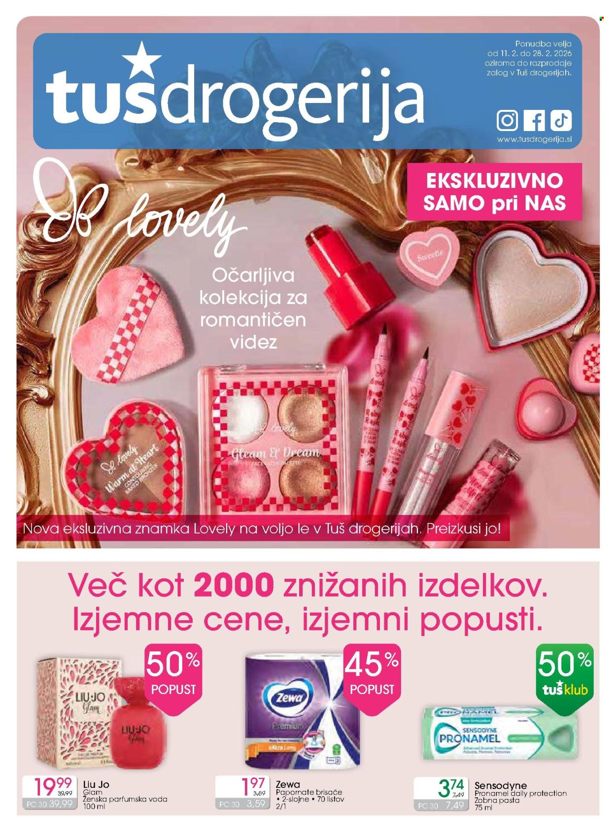 Tuš Drogeria katalog - 11.2.2026 - 28.2.2026. Stran 1