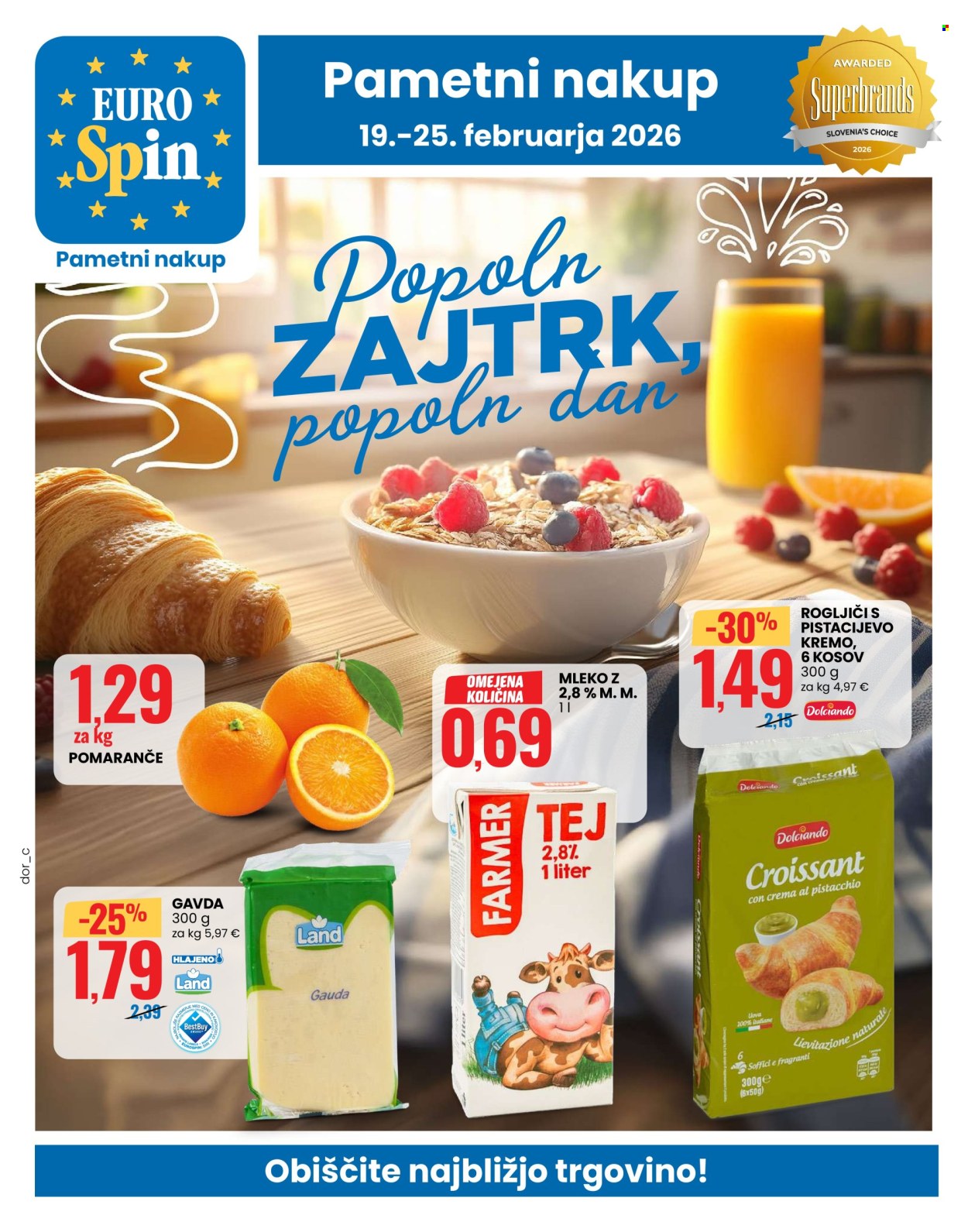 EuroSpin katalog - 19.2.2026 - 25.2.2026. Stran 1