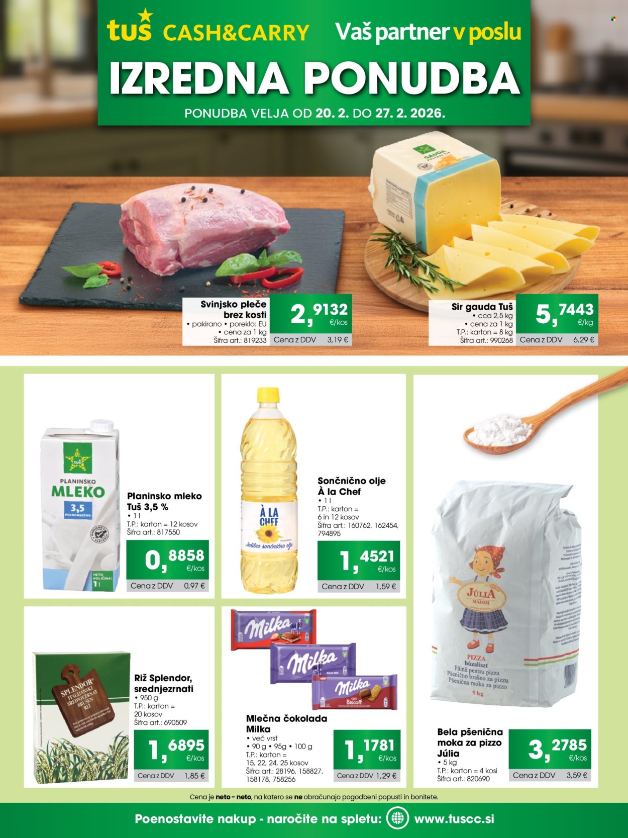Tuš Cash & Carry katalog - 20.2.2026 - 27.2.2026. Stran 1